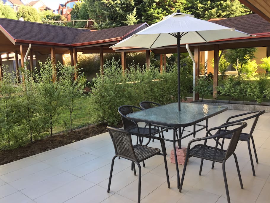 Disfrutar de un gran terraza