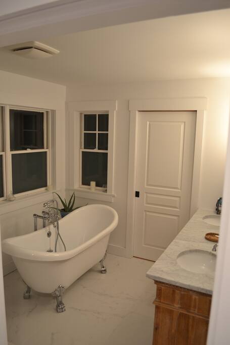 Relaxing Claw Foot tub.