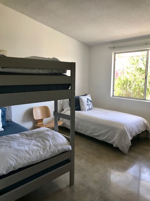 Third bedroom, with 3 comfortable twin beds