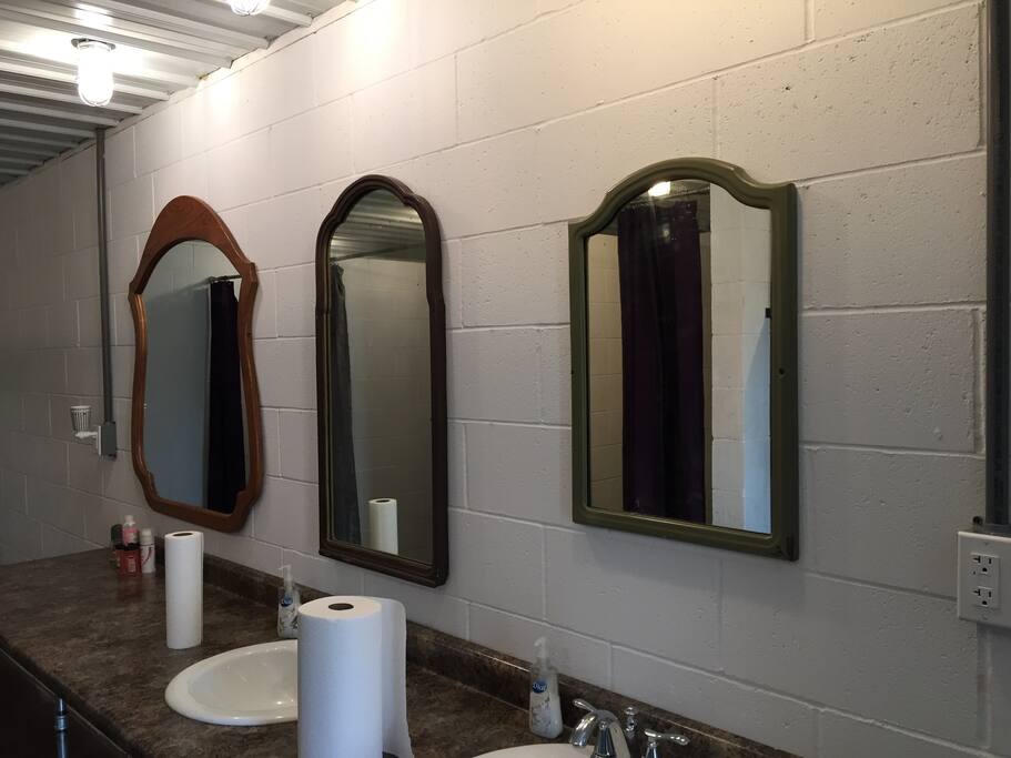 Von Holten Ranch has a guest shower house that is heated and air conditioned.