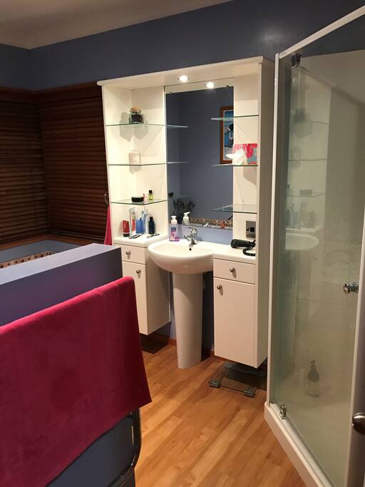Bathroom with shower and bath