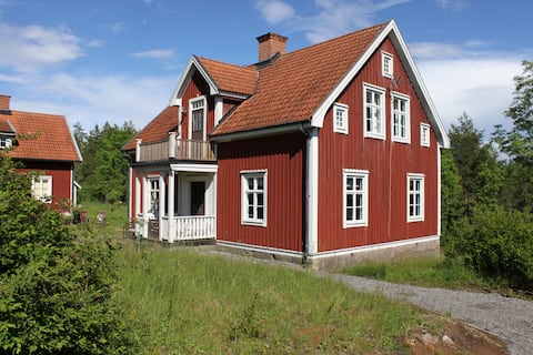 Highly situated farm with lake and forest close by