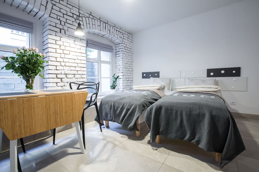 Twin beds - we can prepare it as double bed