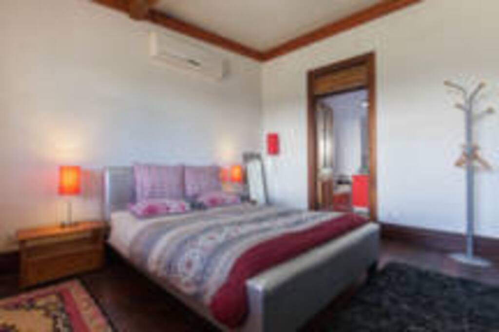 Master Room with private ensuite including double shower and bath tub.