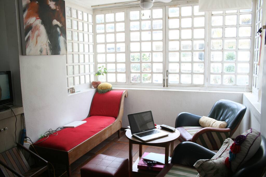 We have two living rooms where you can be at ease with Television and wifi