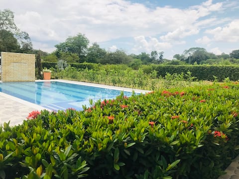 Hermosa casa d campo,wifi,aire acon,piscina,billar