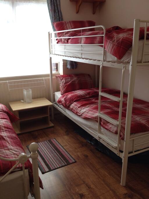The comfortable bunk bed