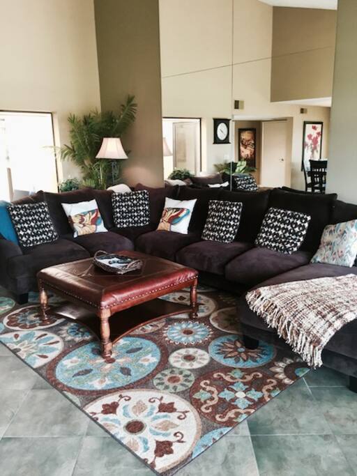 Comfy Living Space to watch the game!