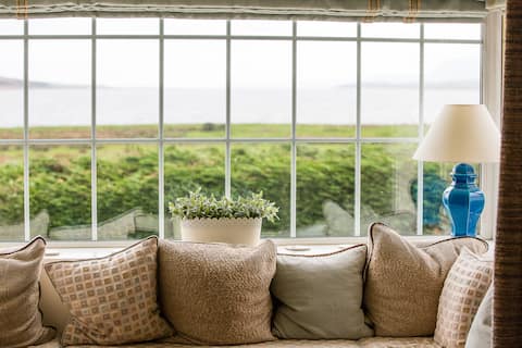 Old Schoolhouse.  Superb sea views & near beach