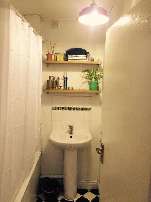 Shower and bathroom