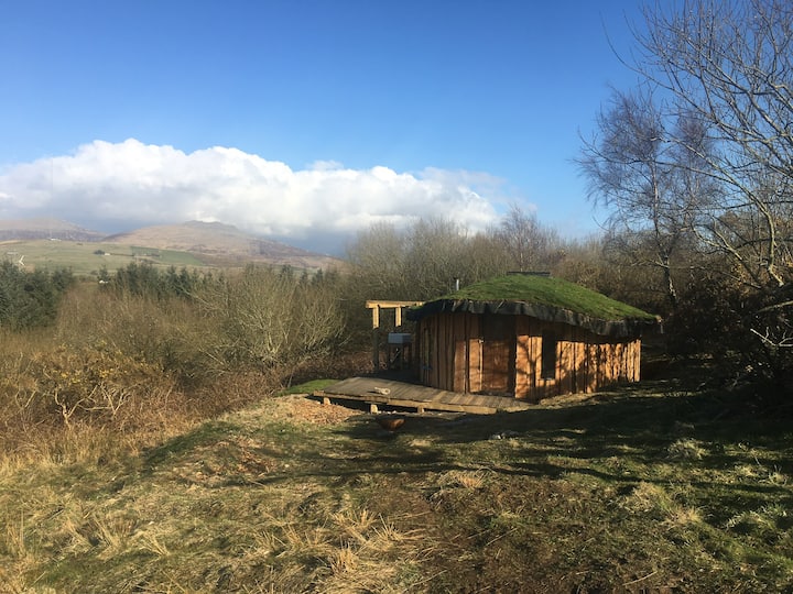 Cosy Wooden Yurt, Fairy tiny house,  organicfarm