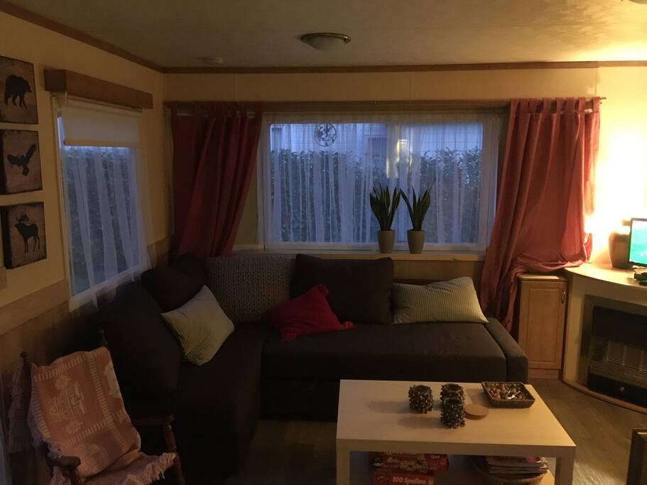 Your lounge spot with view to the woods.