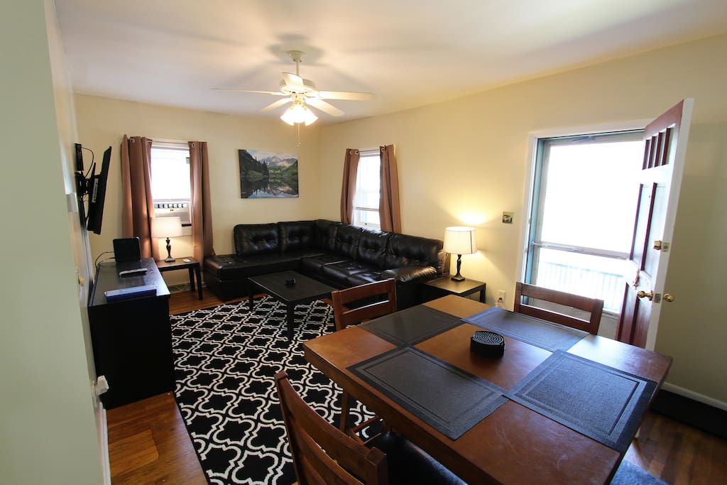 Living Room with Dining Area