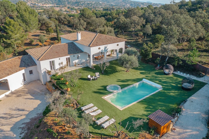 Villa Au Calme Avec Piscine Entre Colline Et Plage - Bormes-les-Mimosas