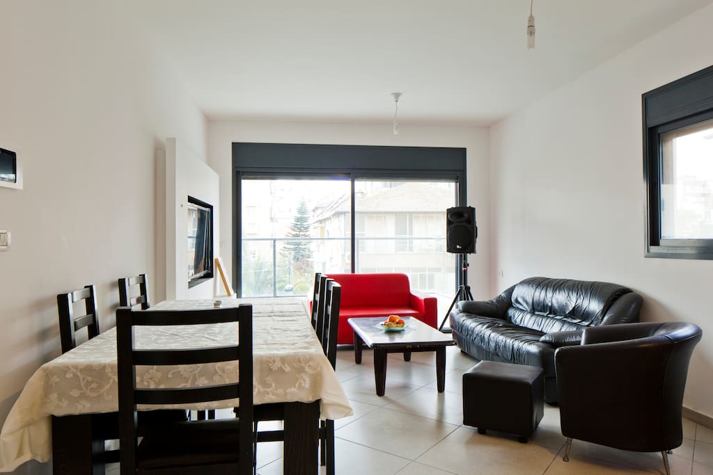 Lots of natural light in the apartment