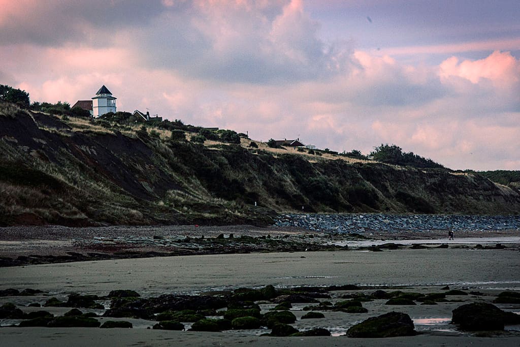 The Lighthouse as seen from Reculver beach.