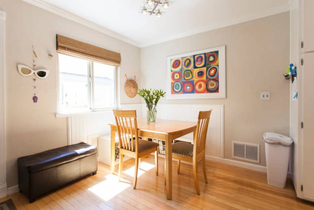 Dining area with lots of natural light