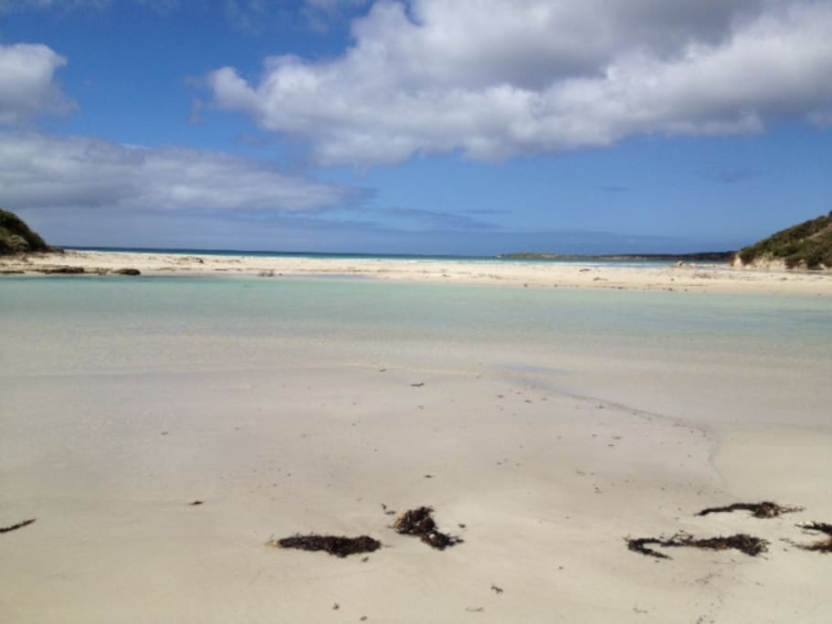 At the mouth of the Harriet River, Vivonne Bay - Kangaroo Island