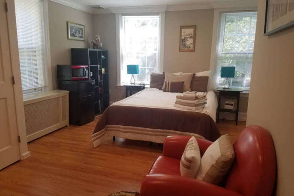 View into master bedroom.