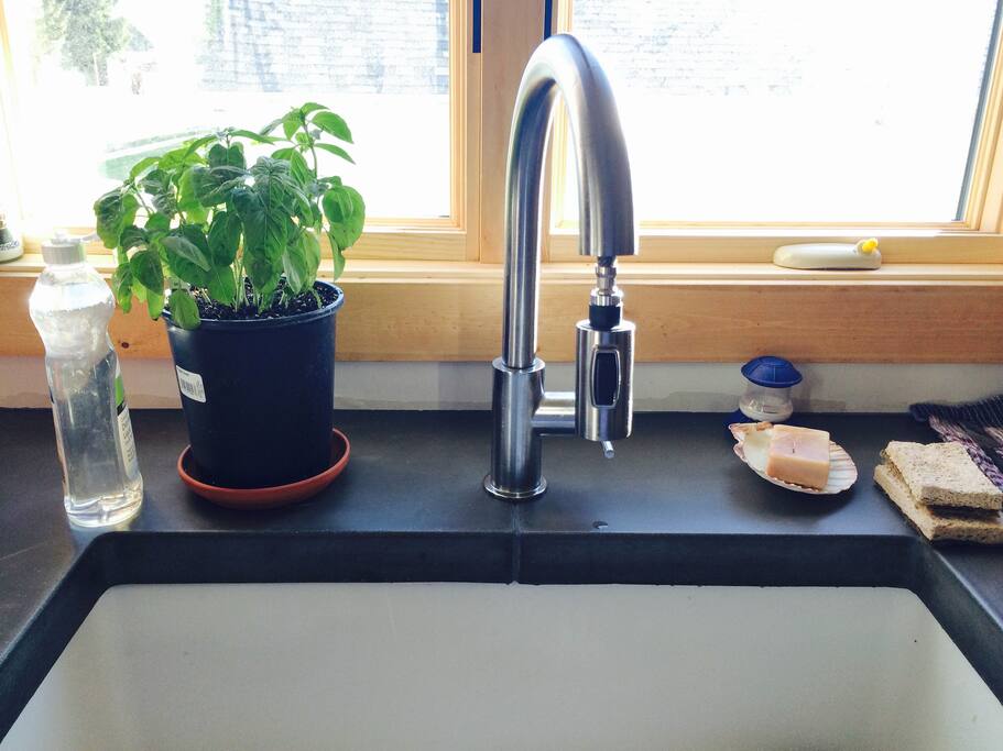 Nice sink and countertops
