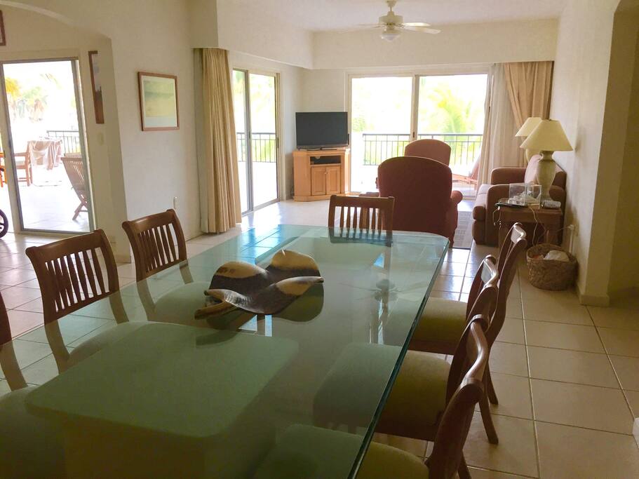 Dining and living room area