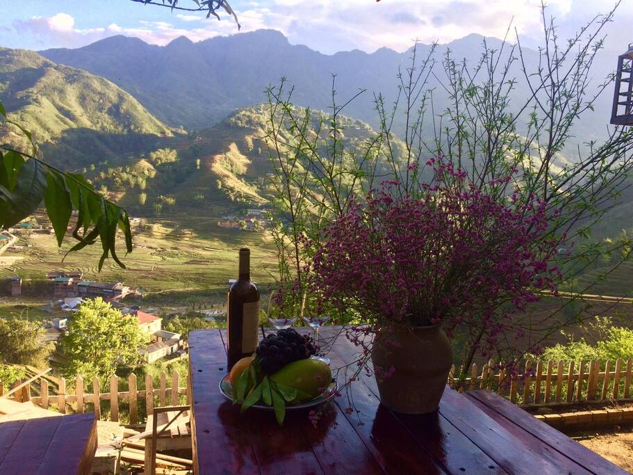 Ideal place for sip a cup of wine.