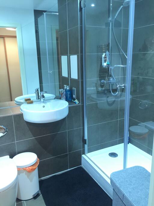 Ensuite shower and toilet