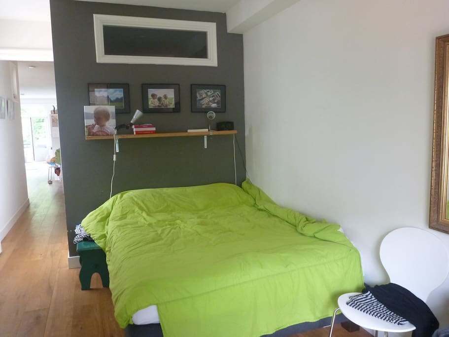 Master bedroom with boxspring