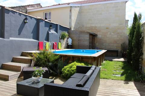 Maison en pierre de 165 m2 aux portes de bordeaux