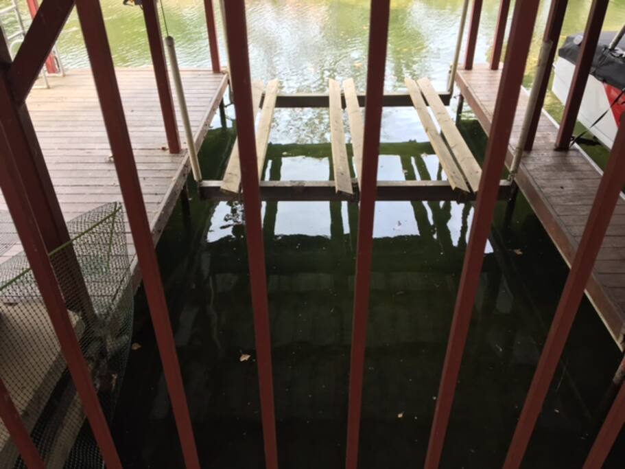 Boat dock available option for weekly or monthly option