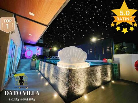 Dato Villa Lux KTV+Pool+BBQ(26pax) 12min to Jonker
