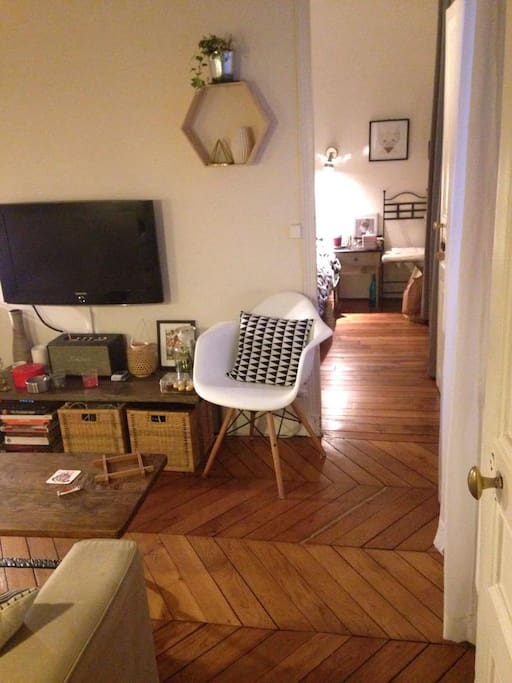 living room and bedroom