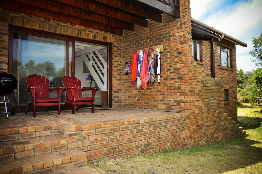 A sheltered outer area where you can relax and enjoy a barbecue.
