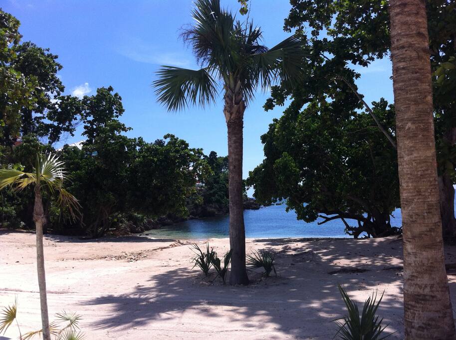 Private beach