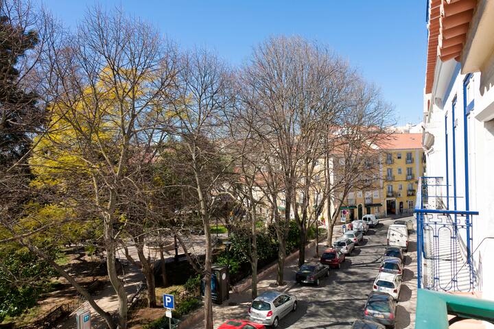 View to Praça das Flores