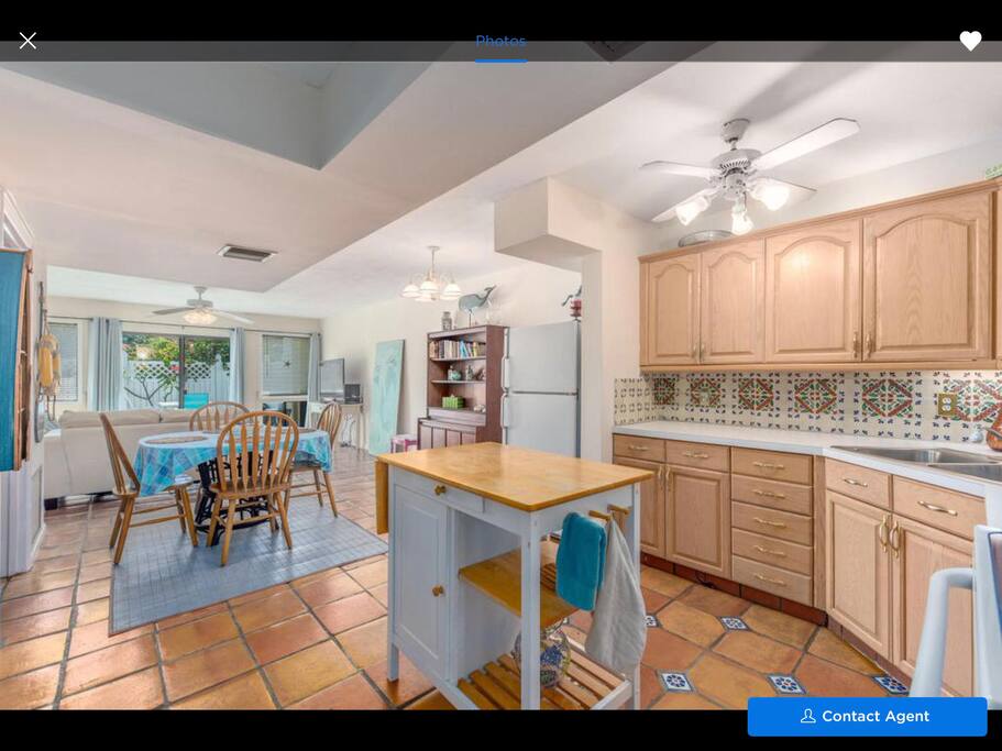 Open concept kitchen, dining, living - downstairs