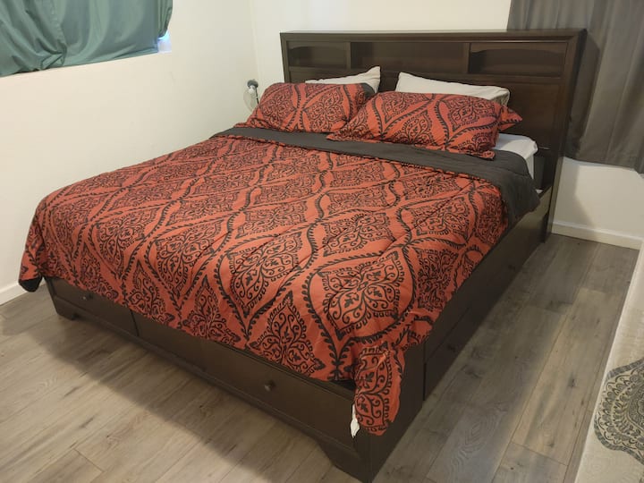 King sized captains bed with drawers. 