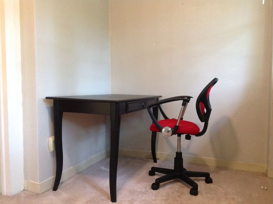 Cozy work area. If you wish to do some work.