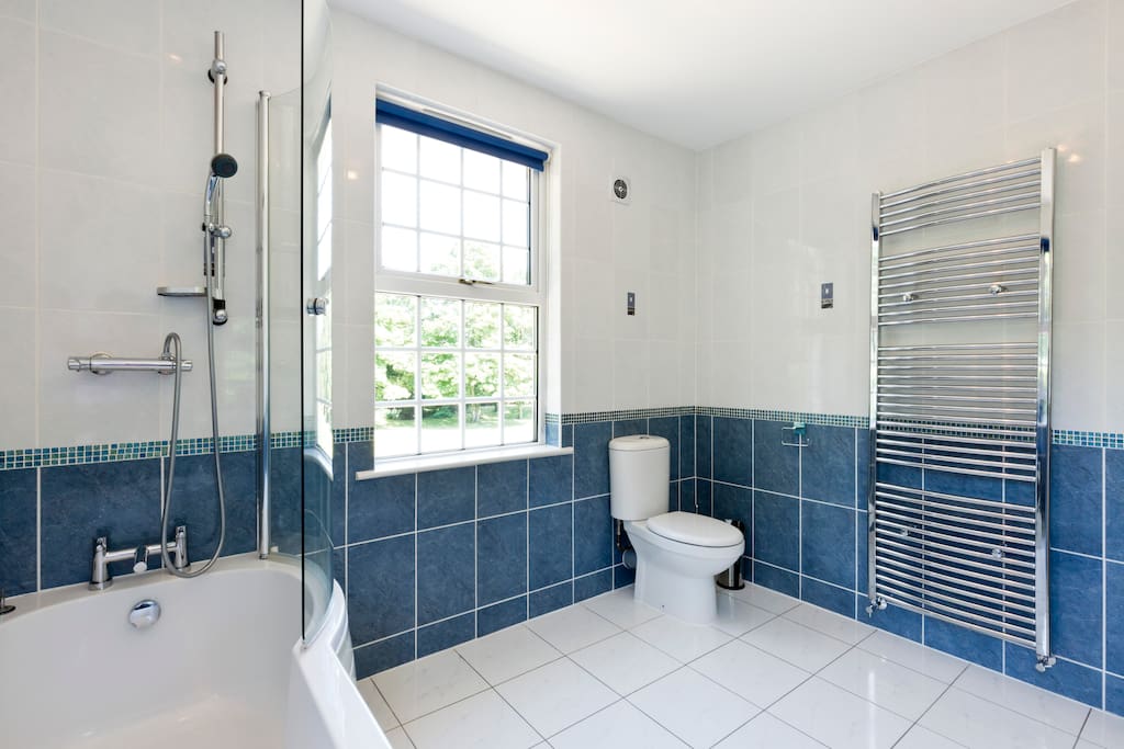Ensuite with overhead shower