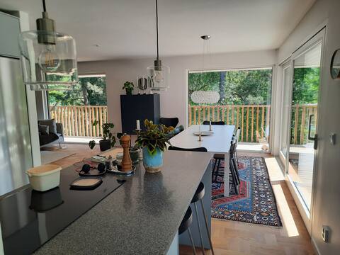 Newly renovated villa with outdoor spa on beautiful Lidingö