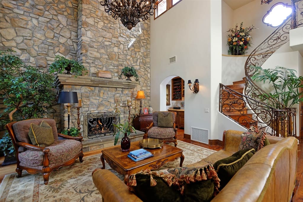 Living room showing Bar Area