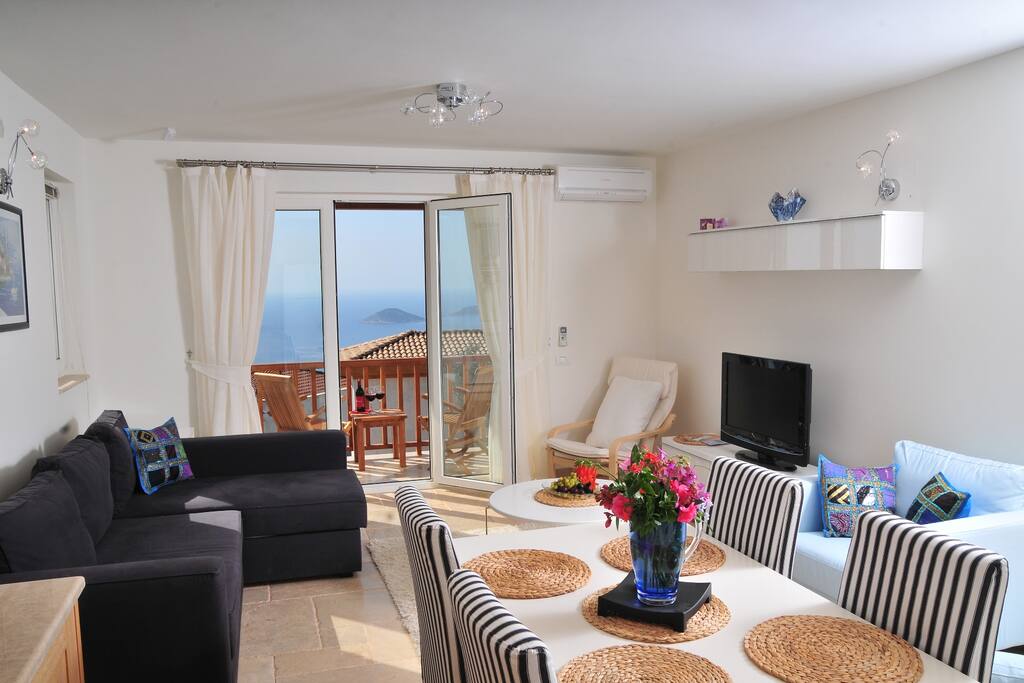 Spacious and airy open plan living space