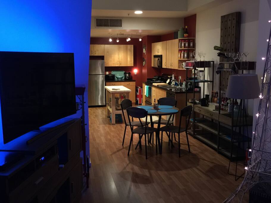 Half of our humble little palace. Check out the pics to see the other stuff :)