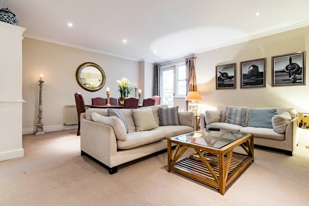The stylish and elegant living area.