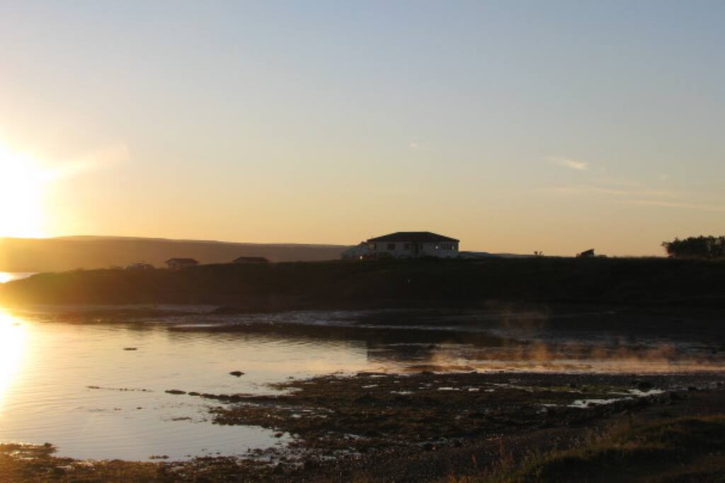 View in the midnight sun