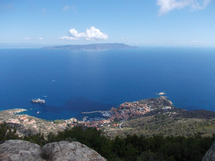 Argentario view from Giglio Island