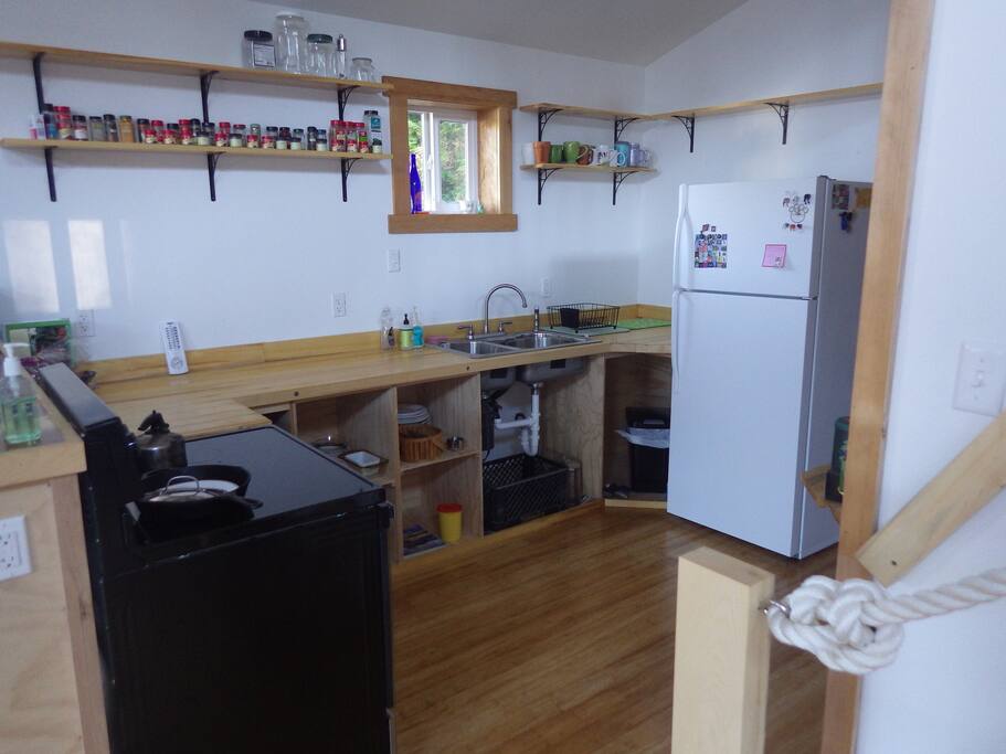 Basic cooking supplies in kitchen