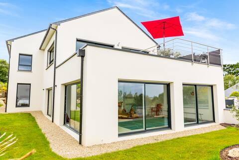 24p villa 180° sea view, swimming pool, air conditioning, beach 200m