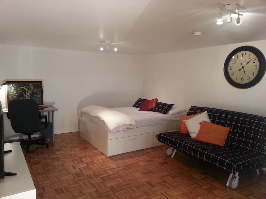 View of bed area.