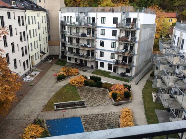 Cozy, urban, top floor apartment.